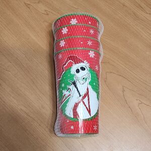 The Nightmare Before Christmas Jack Skellington 4 Plastic Reuseable Cups 600 ml